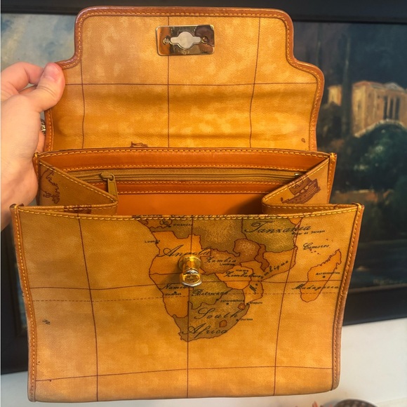 Alviero Martini 1A Classe Geo Classic Handbag Authentic With COA - Picture 7 of 17